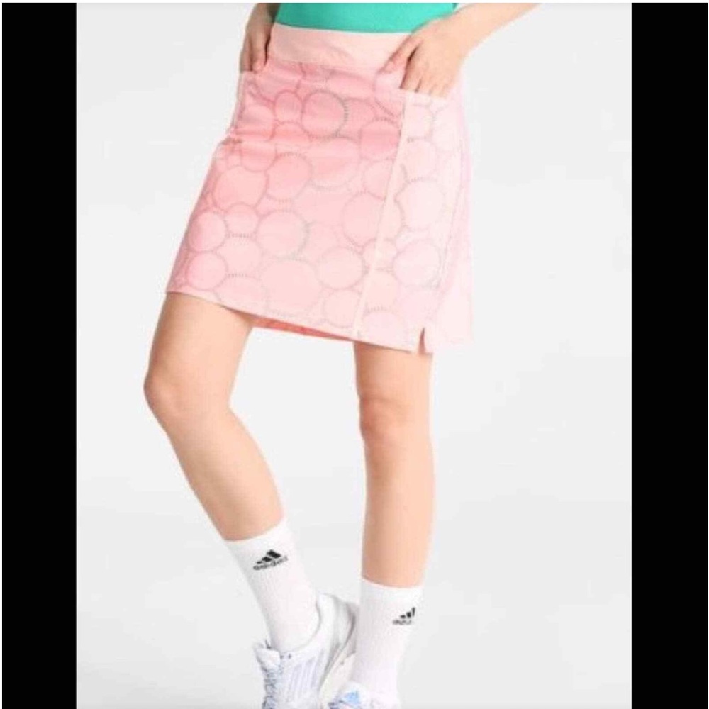 Adidas Golf coral peach skirt skort, size LG